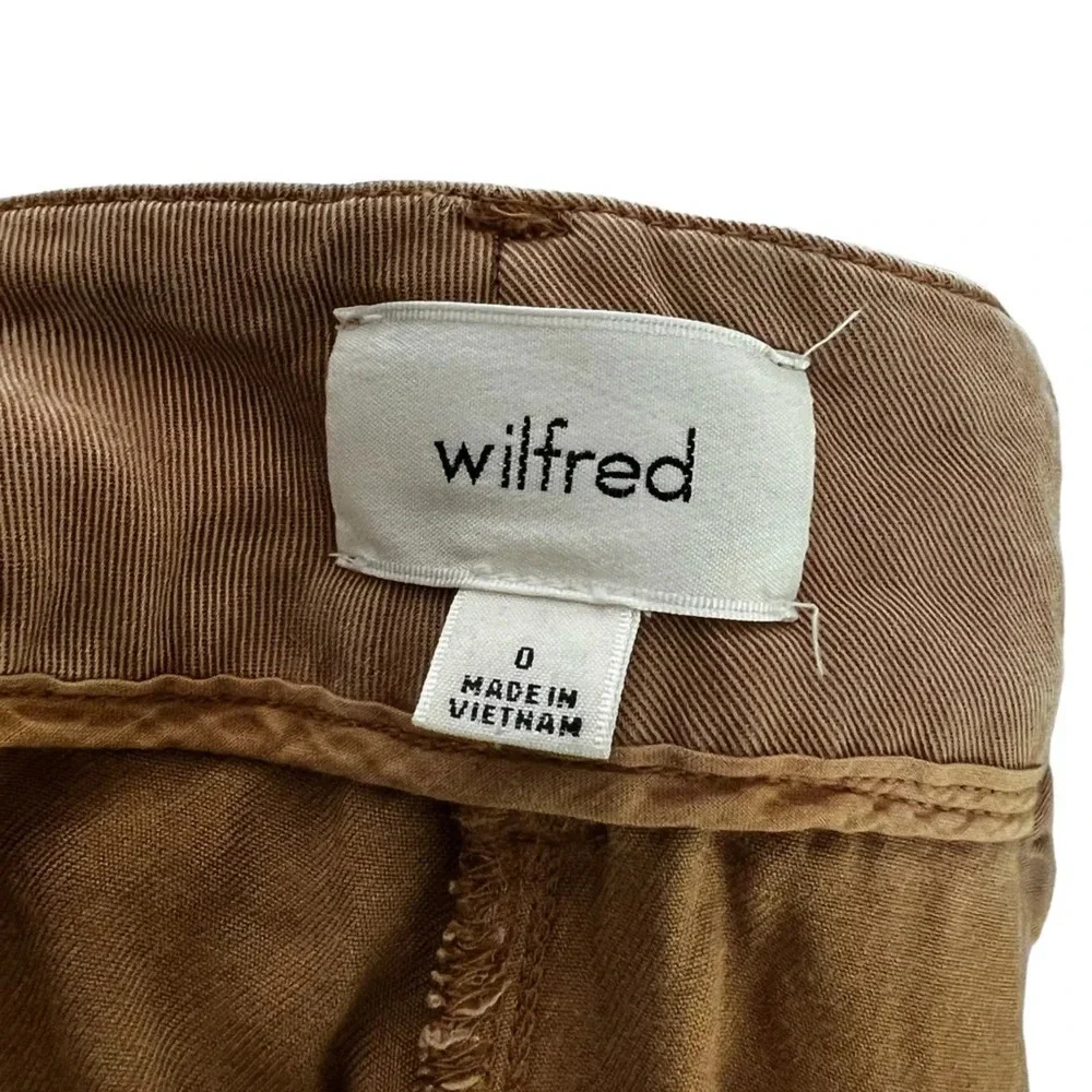 Wilfred • Tan Tie Waist Paperbag Trouser Pants